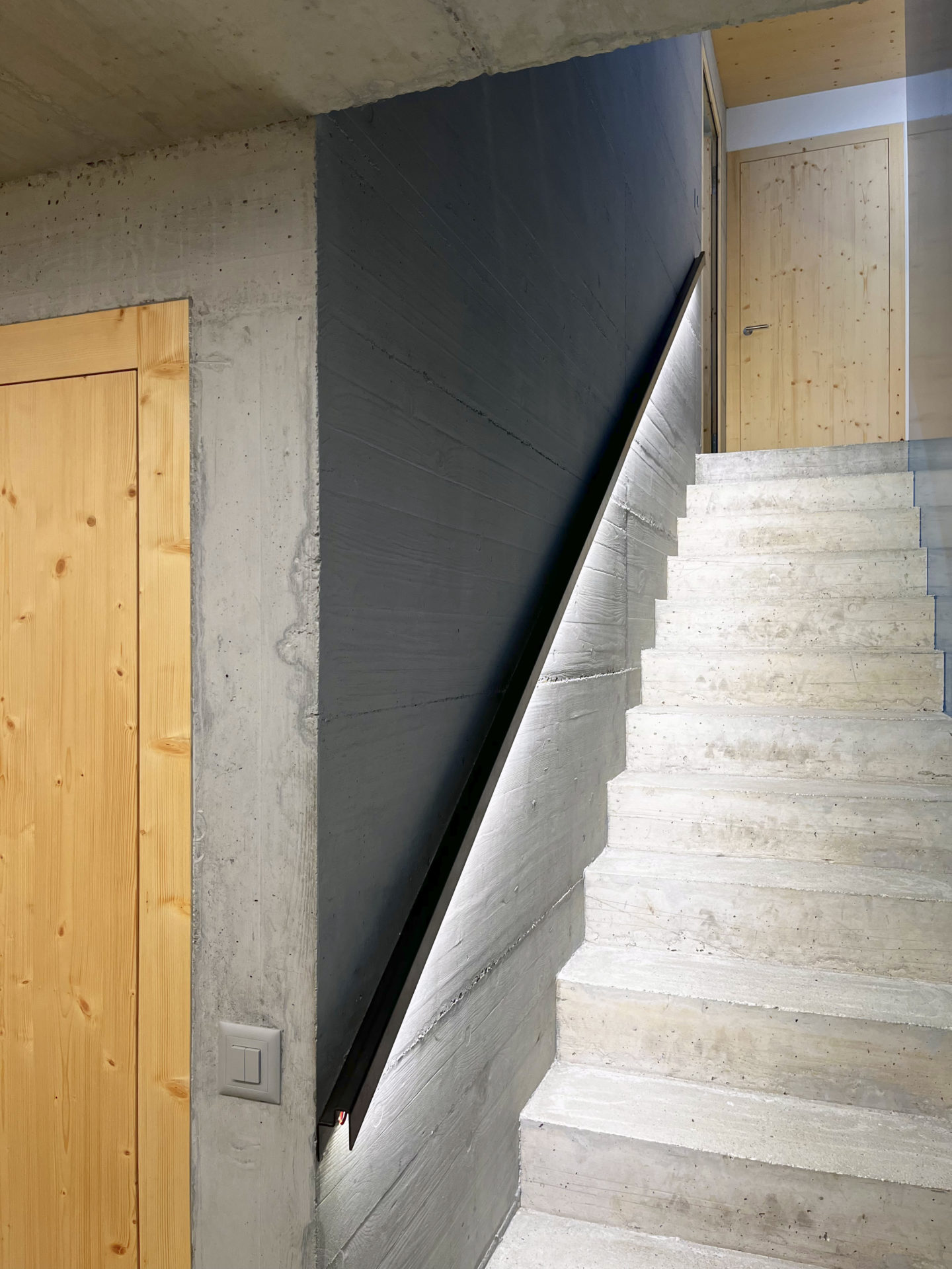 Photo de l'escalier en béton